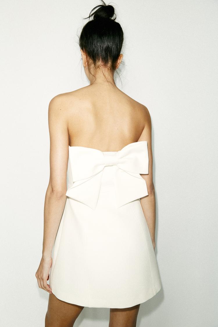 Strapless Huge Bow Dress