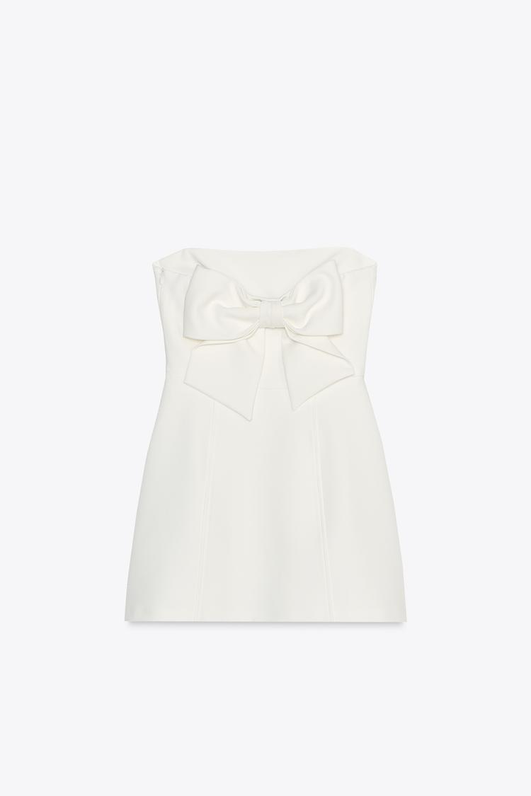 Strapless Huge Bow Dress