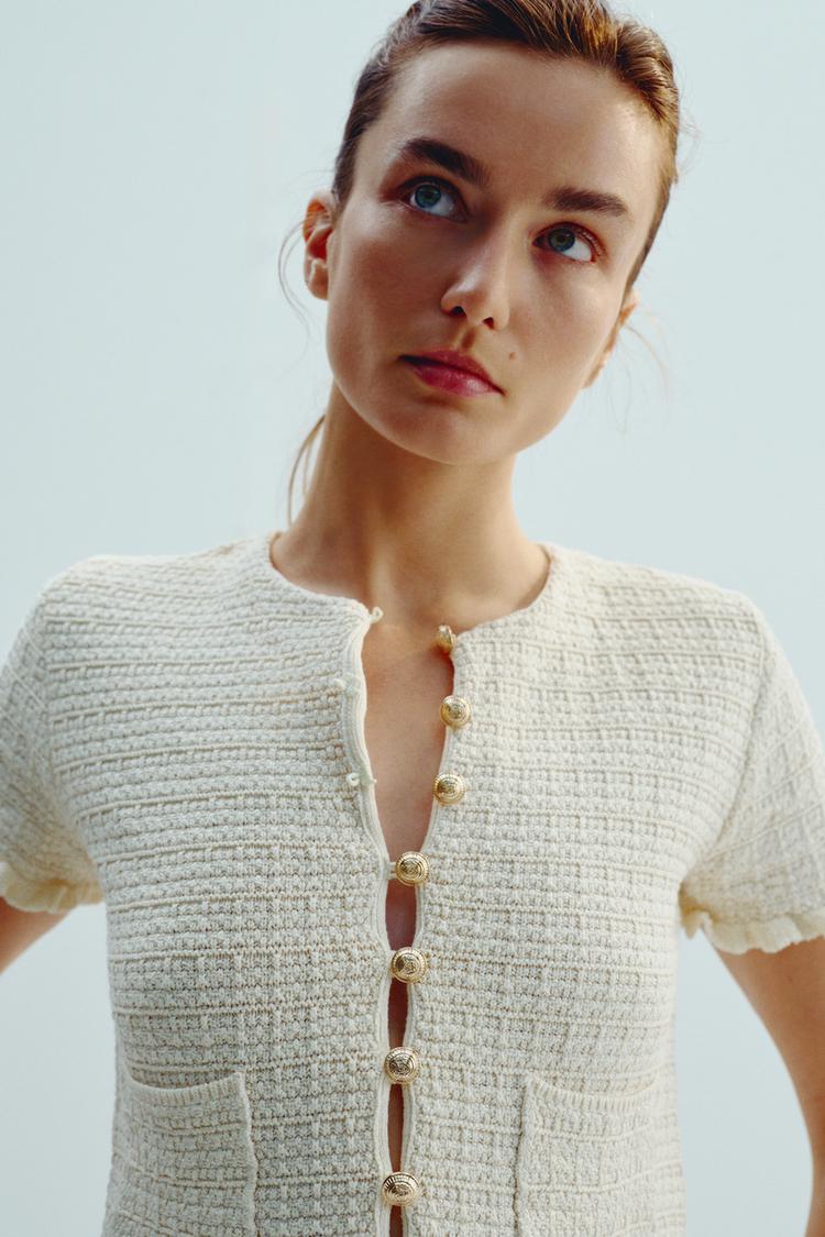 Ruffled Summer Top In Cream