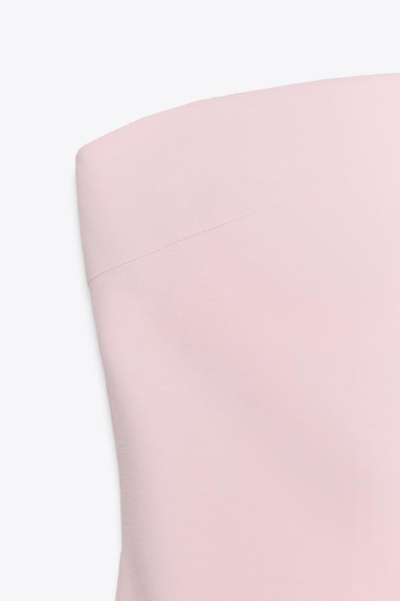 Pink Strapless Jumpsuit