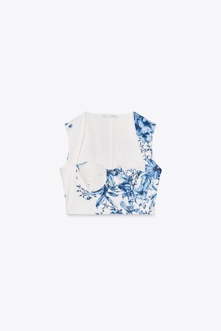 Floral Top And Skirt Co-Ord Set