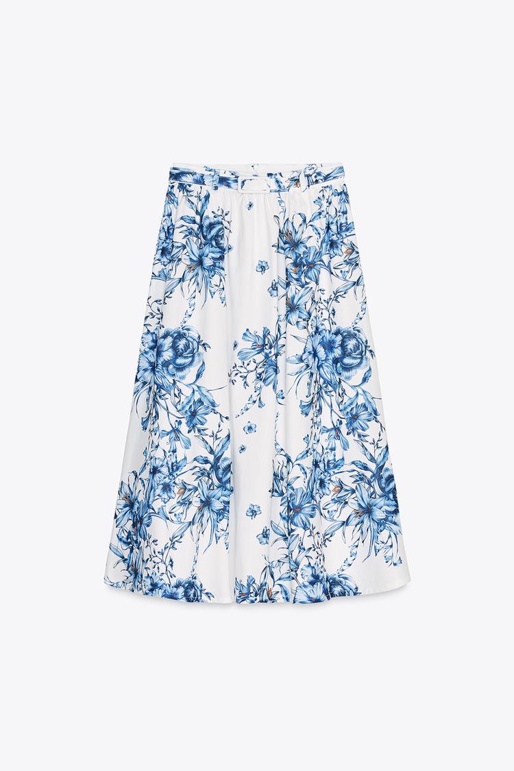 Floral Top And Skirt Co-Ord Set