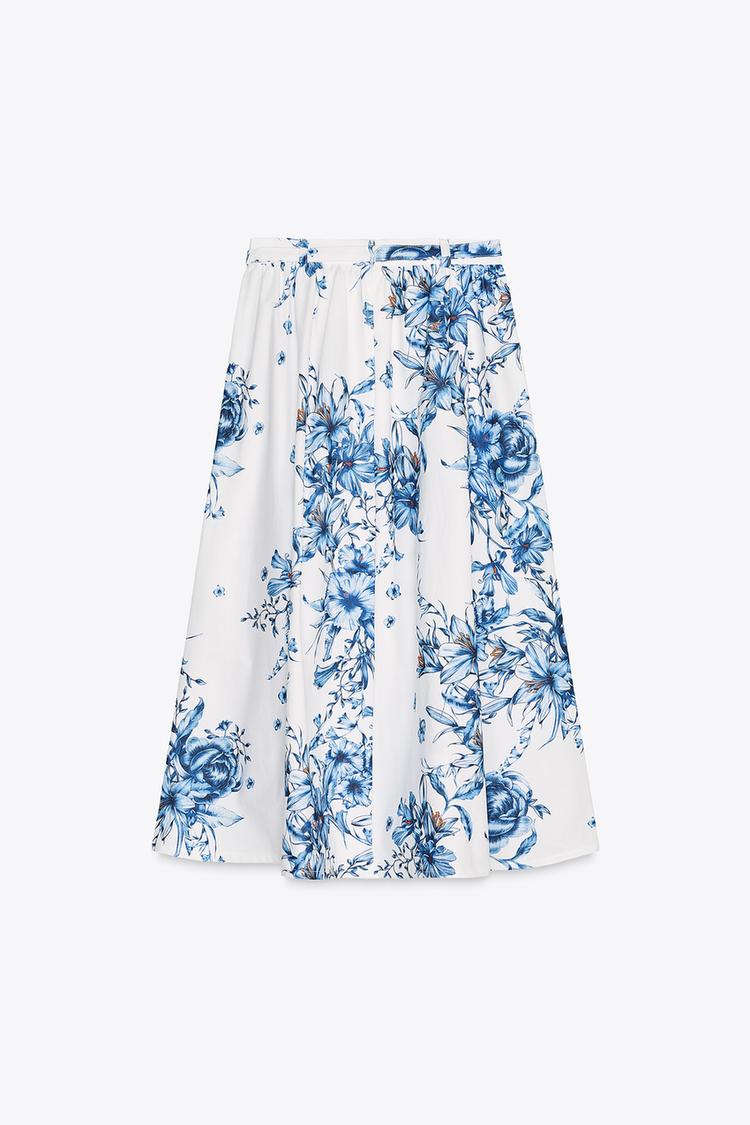 Floral Top And Skirt Co-Ord Set