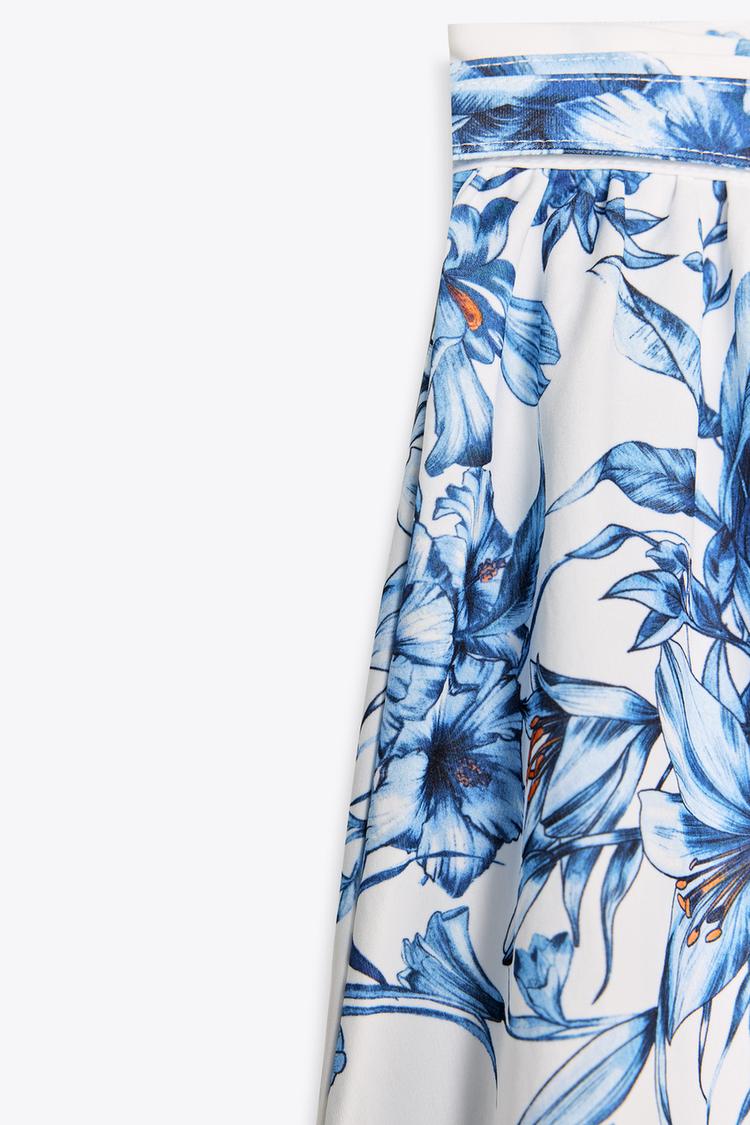Floral Top And Skirt Co-Ord Set