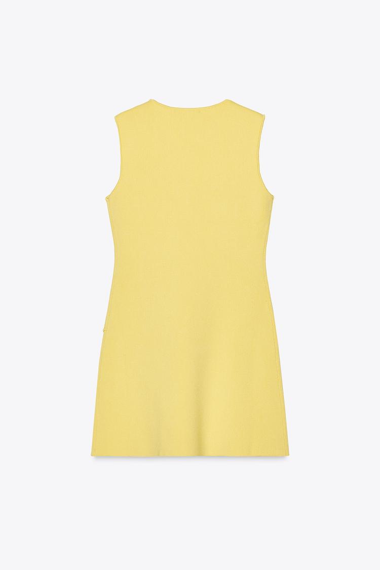 Irregular Buttoned Dress