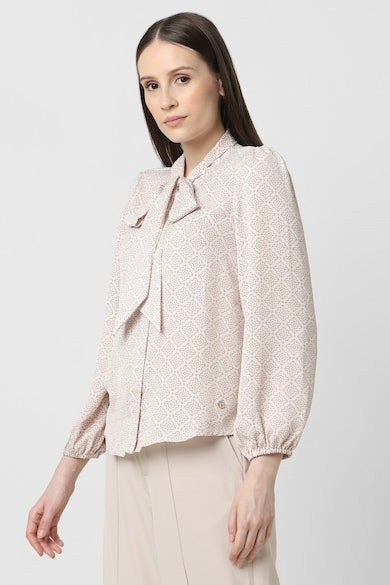 Printed Tie Shirt