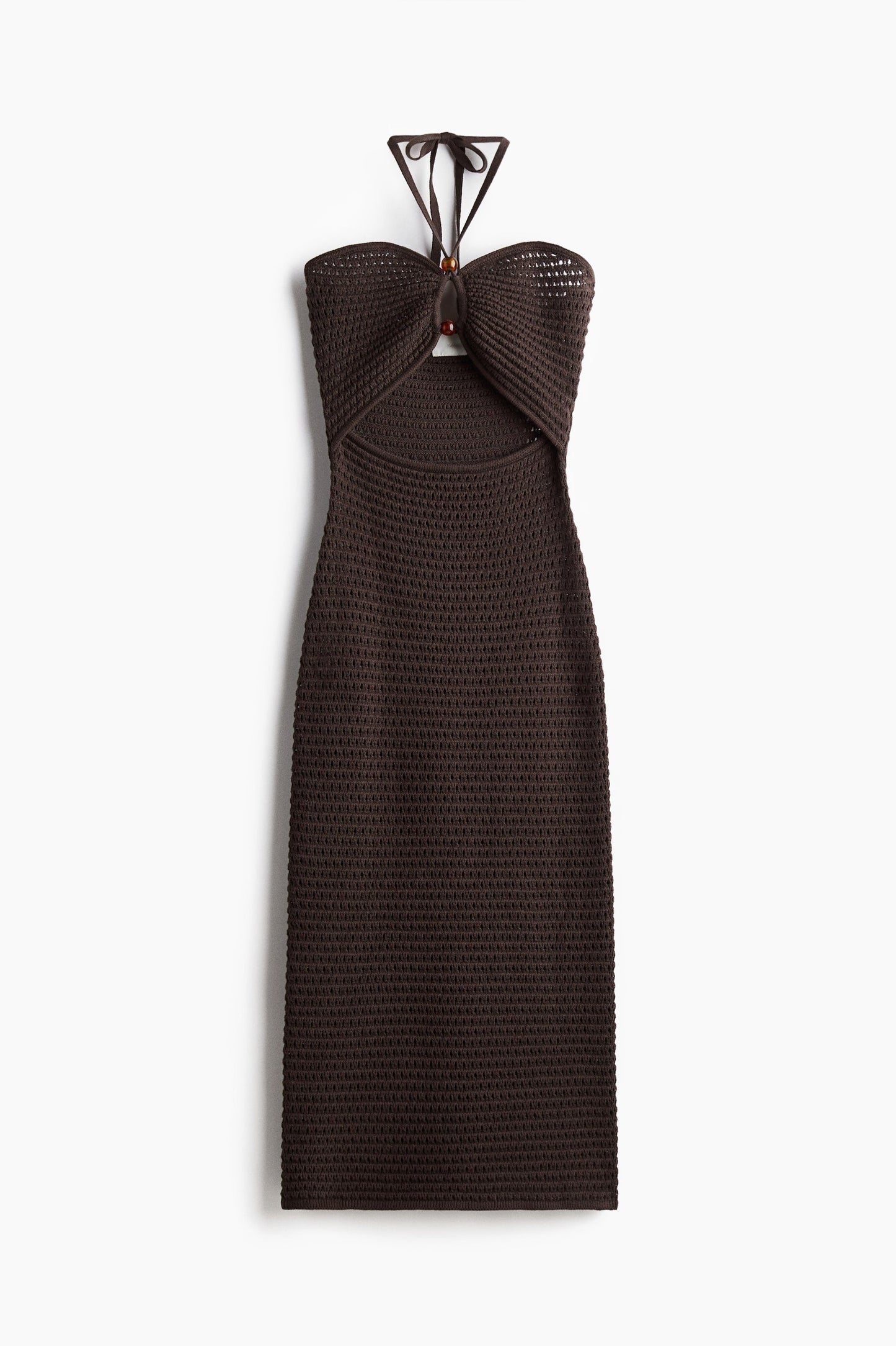 Crochet Dress With Beads Detailing
