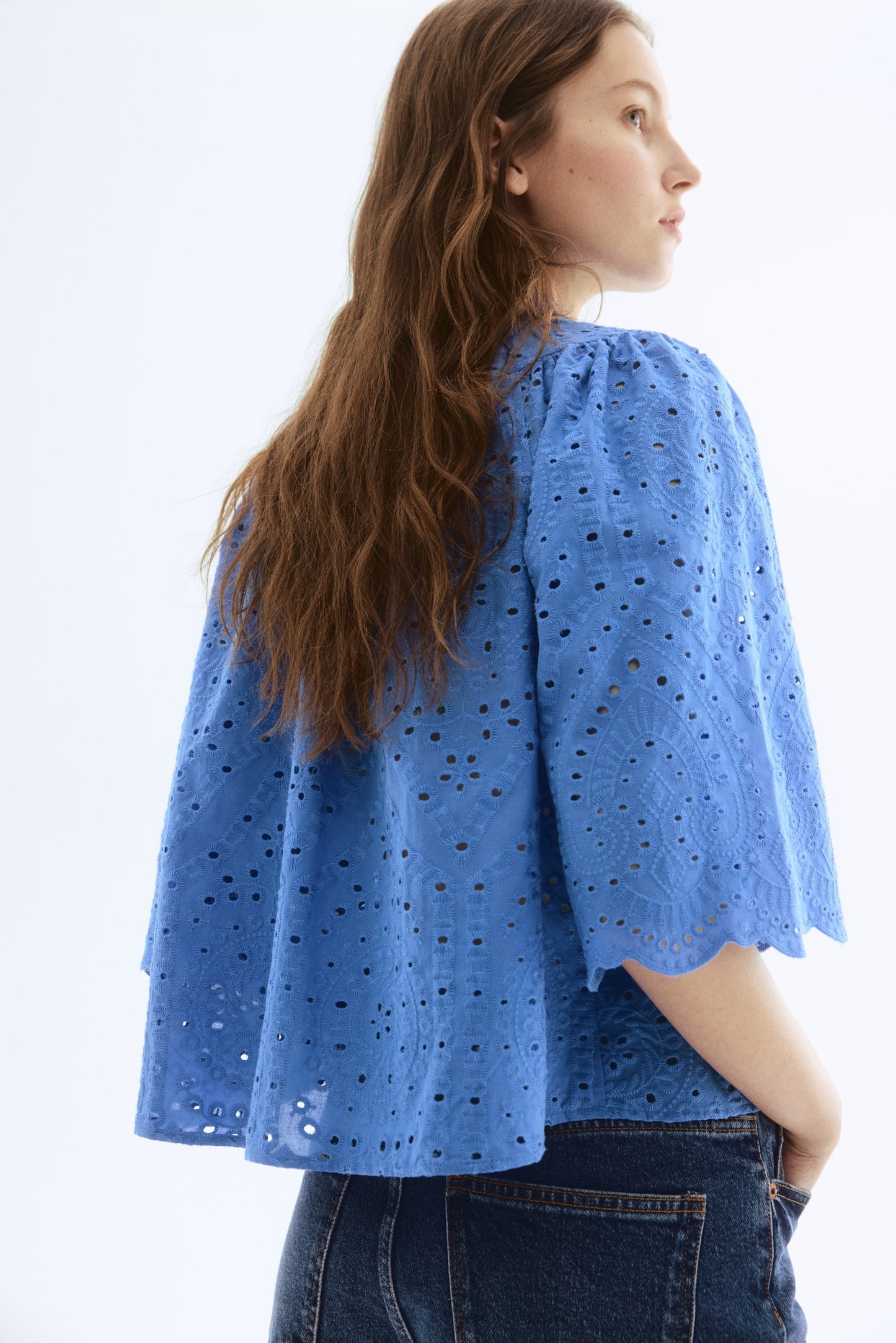 Broderie Anglaise Blouse Top