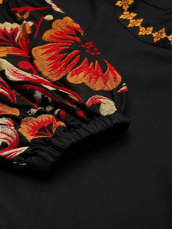 Mia Embroidered Fit Regular Top