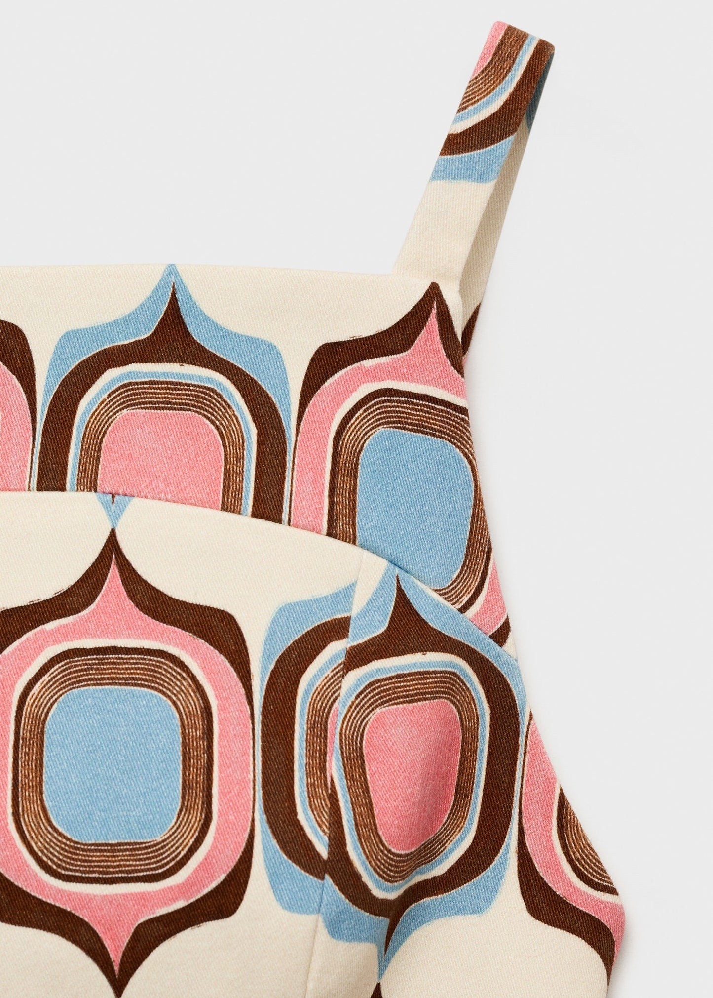 Printed Boat Neck Top And Skirt Co-Ord Set
