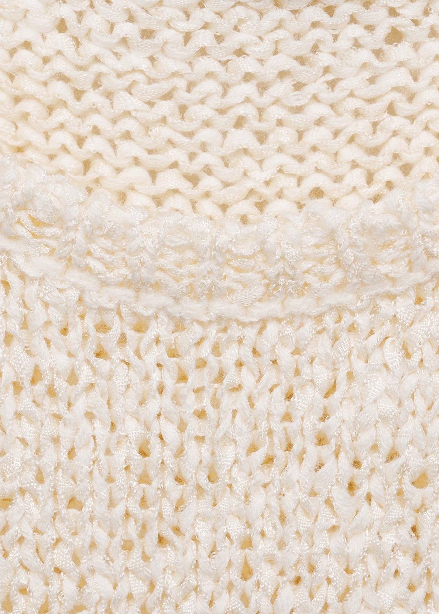 Cream Crochet Top