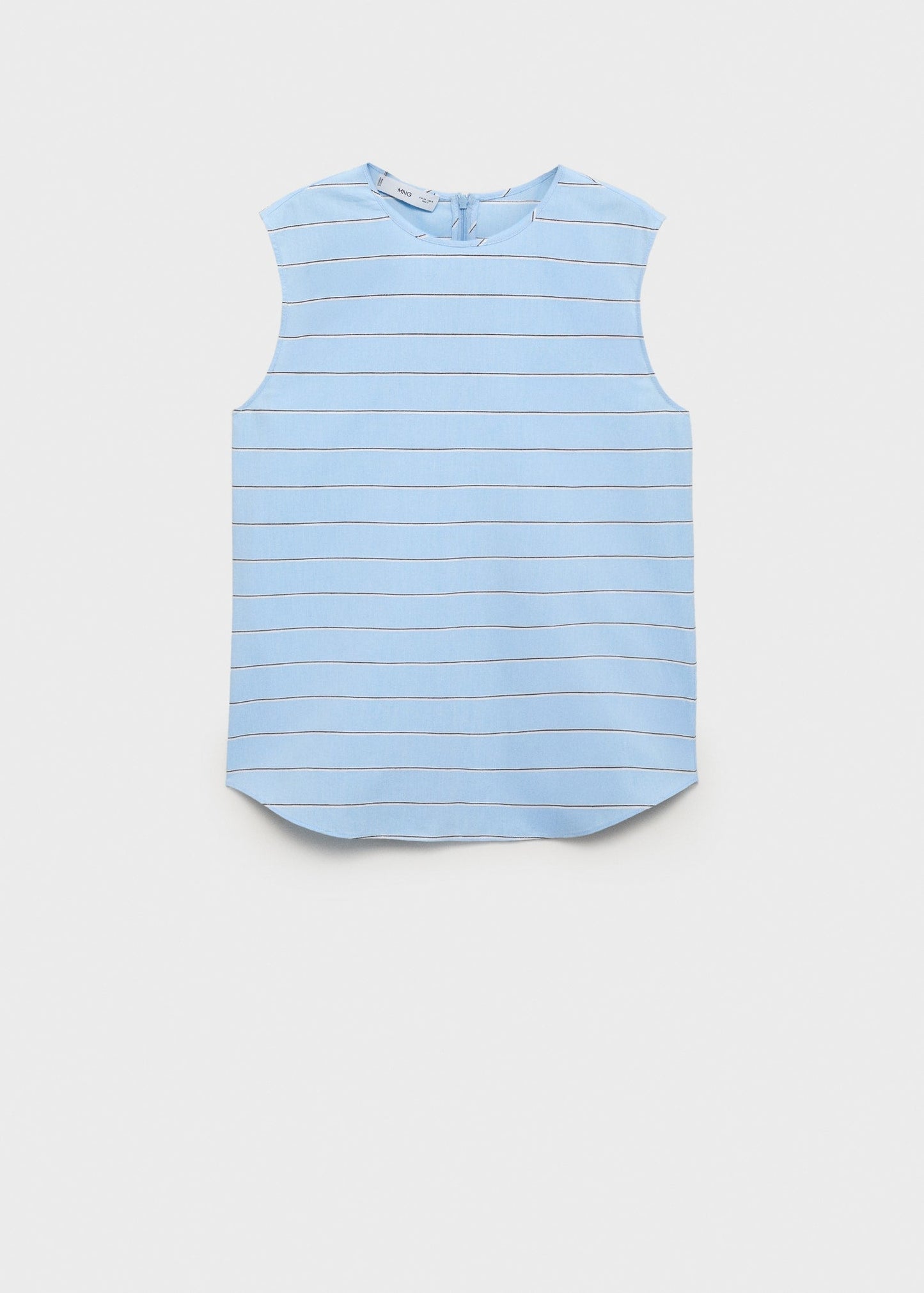 Blue Striped Top And Skirt Co-Ord Set