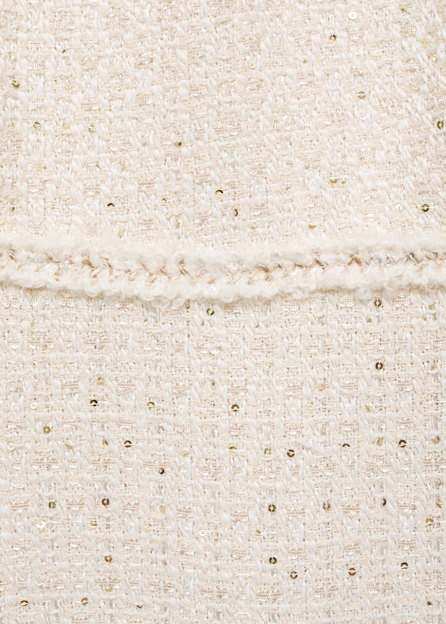 Cream Tweed Dress