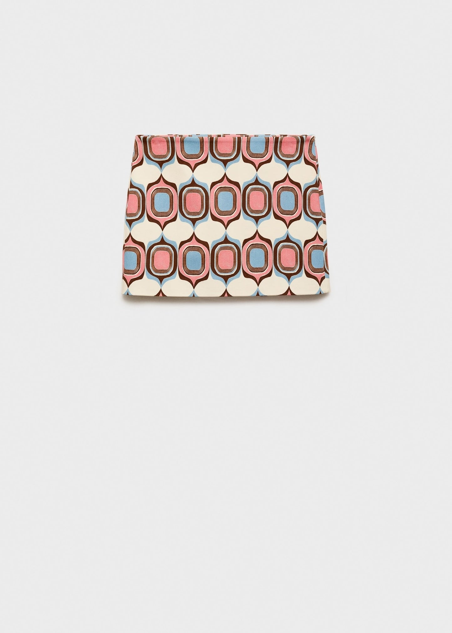 Printed Boat Neck Top And Skirt Co-Ord Set