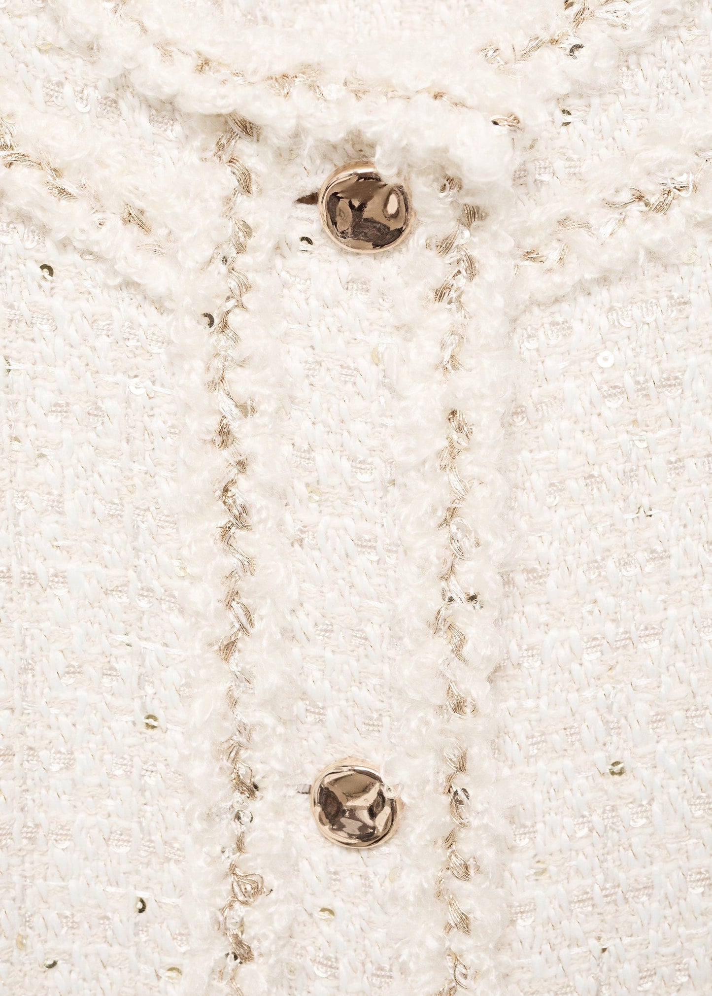 Tweed Jacket With Jewel Buttons