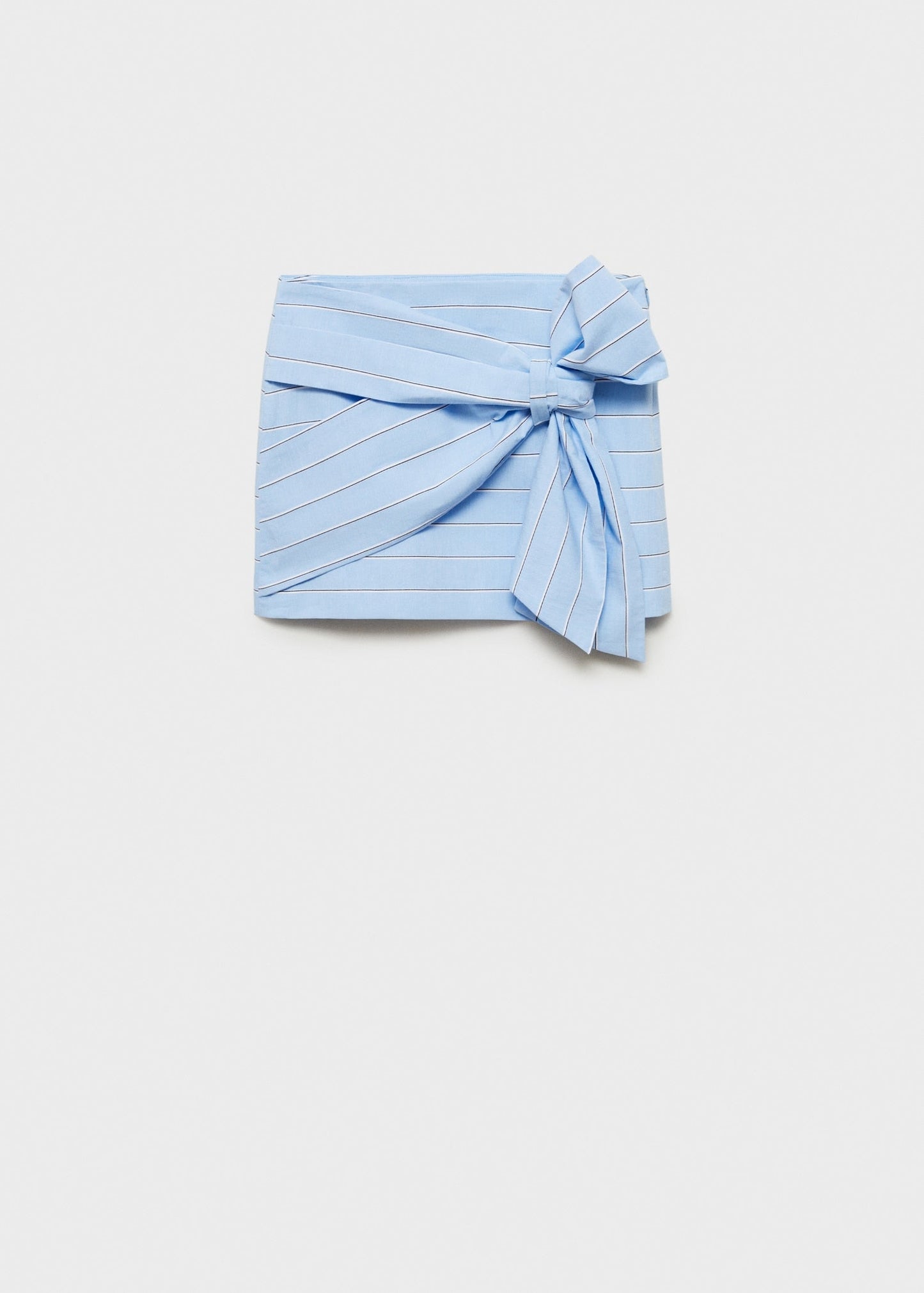Blue Striped Top And Skirt Co-Ord Set