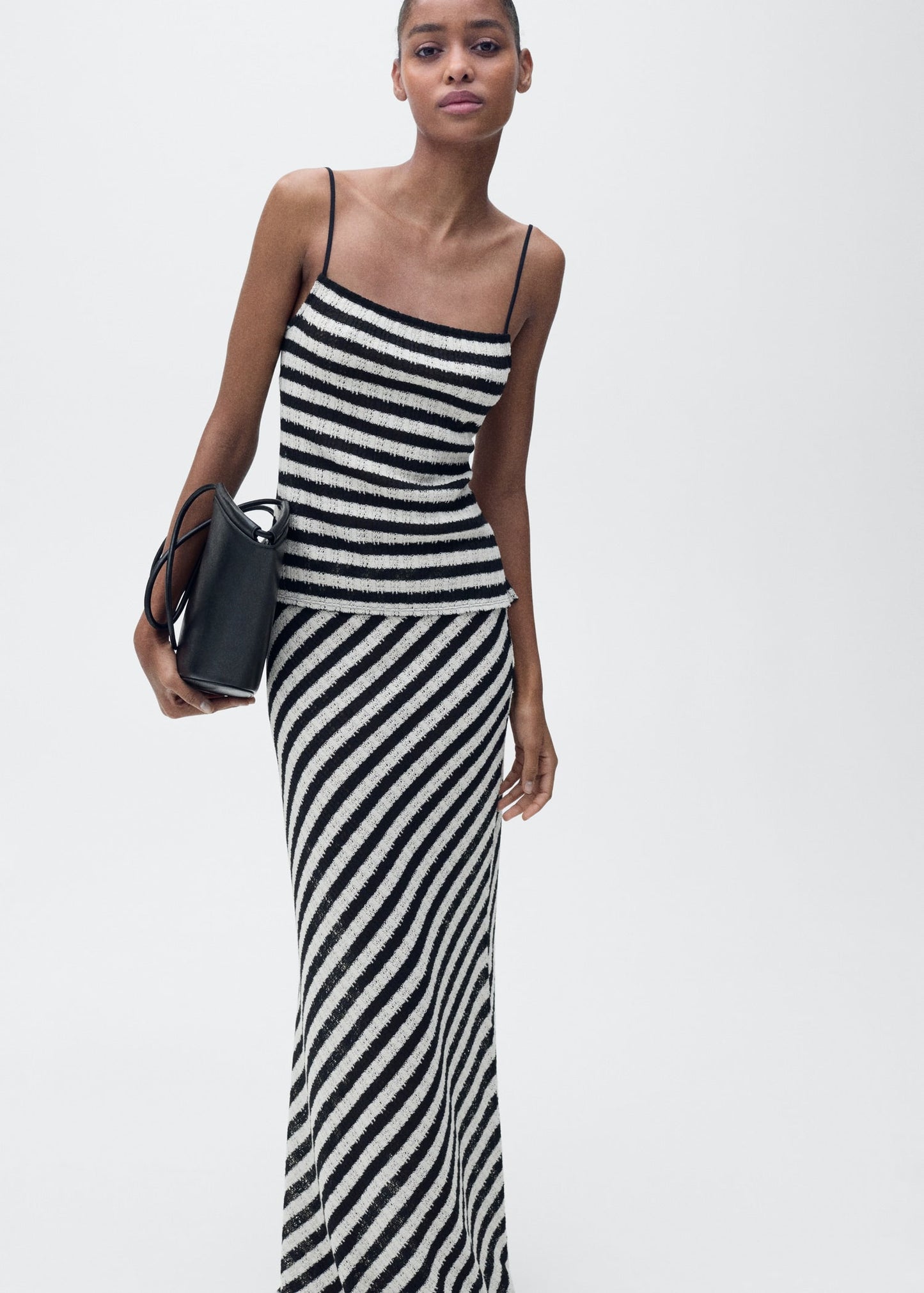 Stripped Knitted Co Ord Set