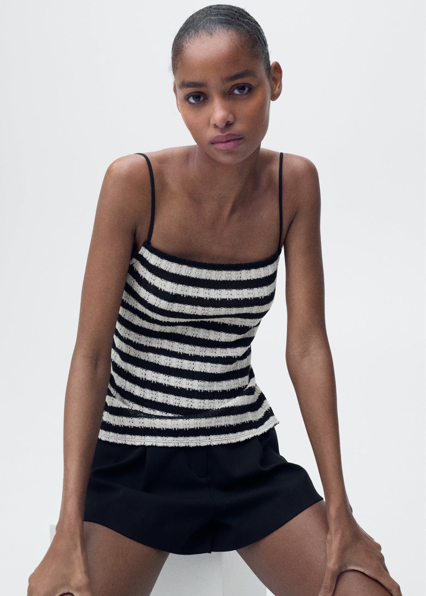 Stripped Knitted Co Ord Set