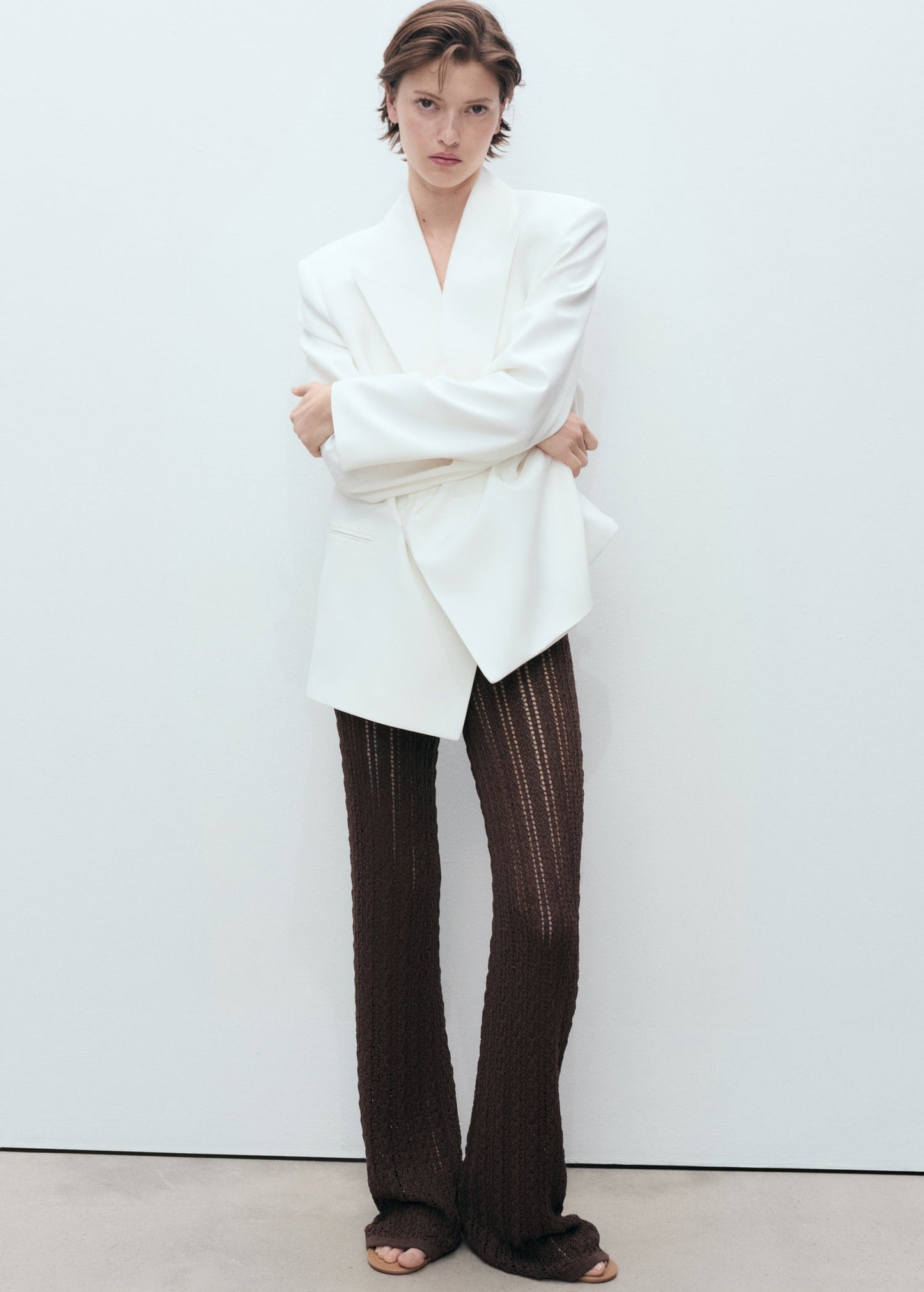 Openwork Knitted Co Ord Set