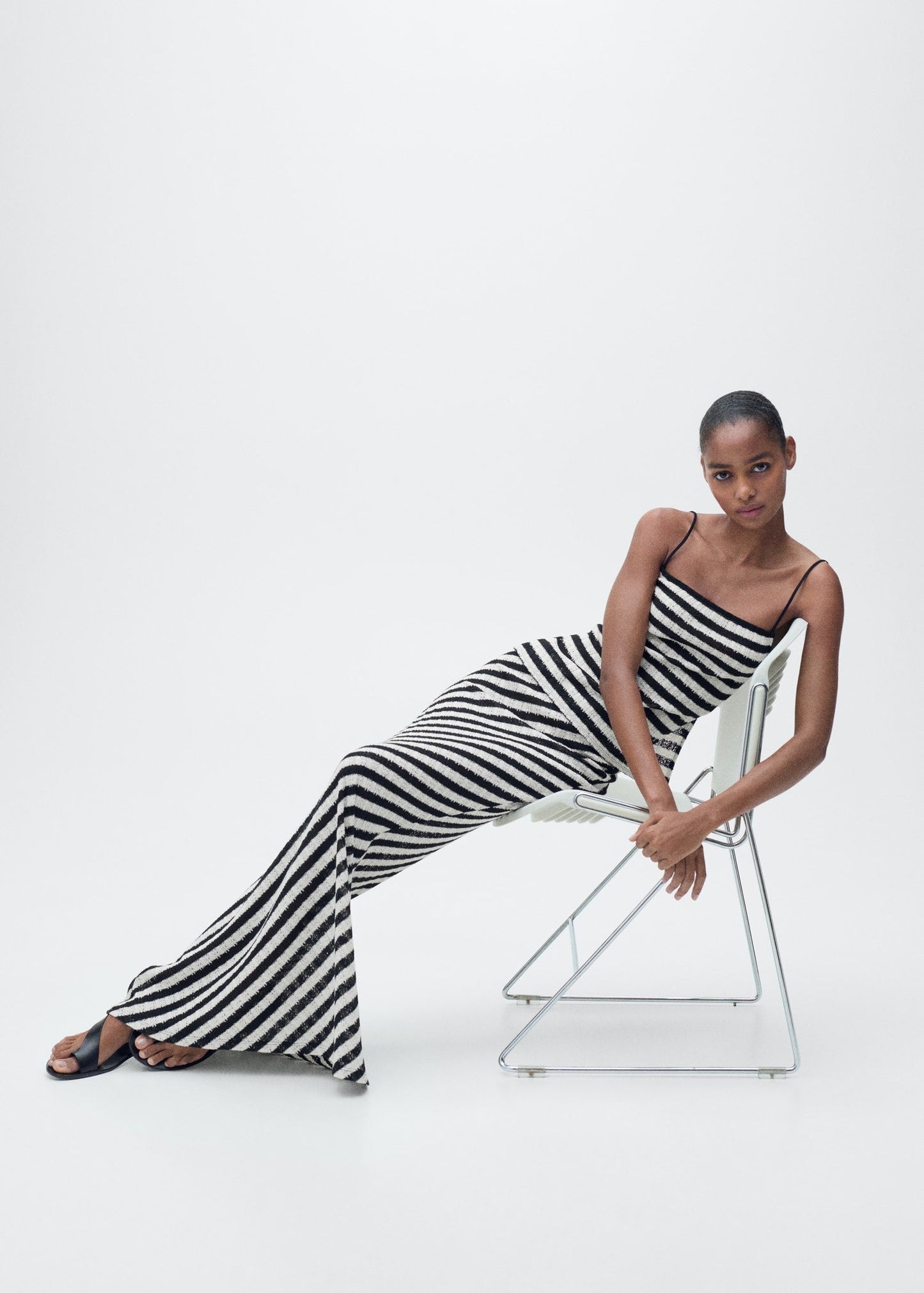 Stripped Knitted Co Ord Set