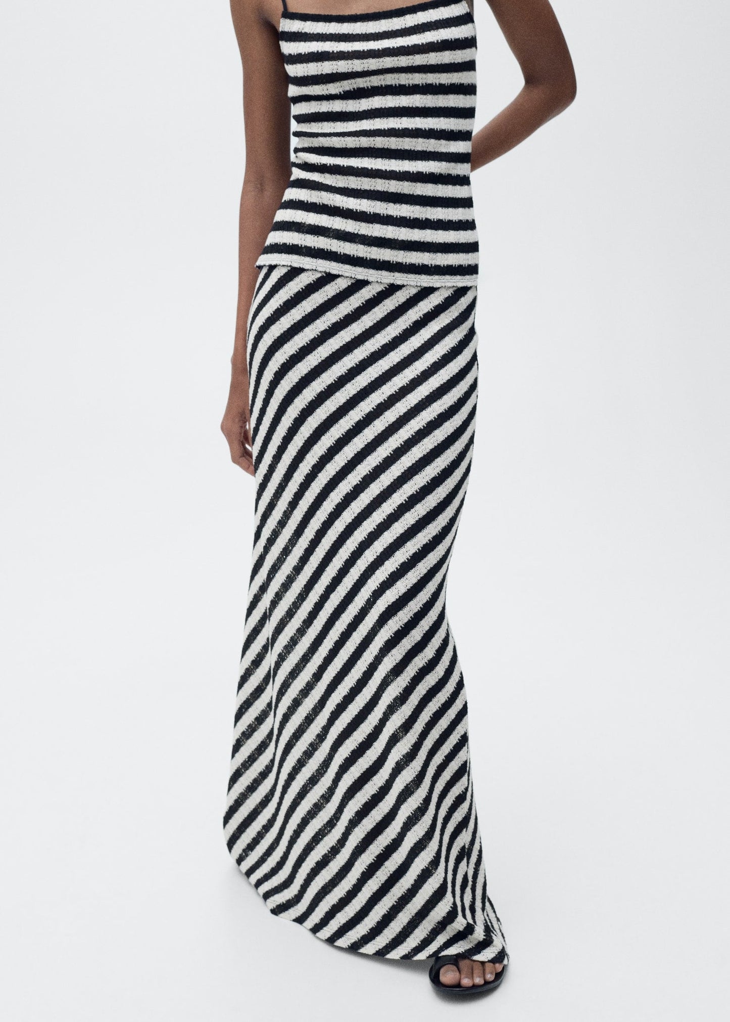 Stripped Knitted Co Ord Set