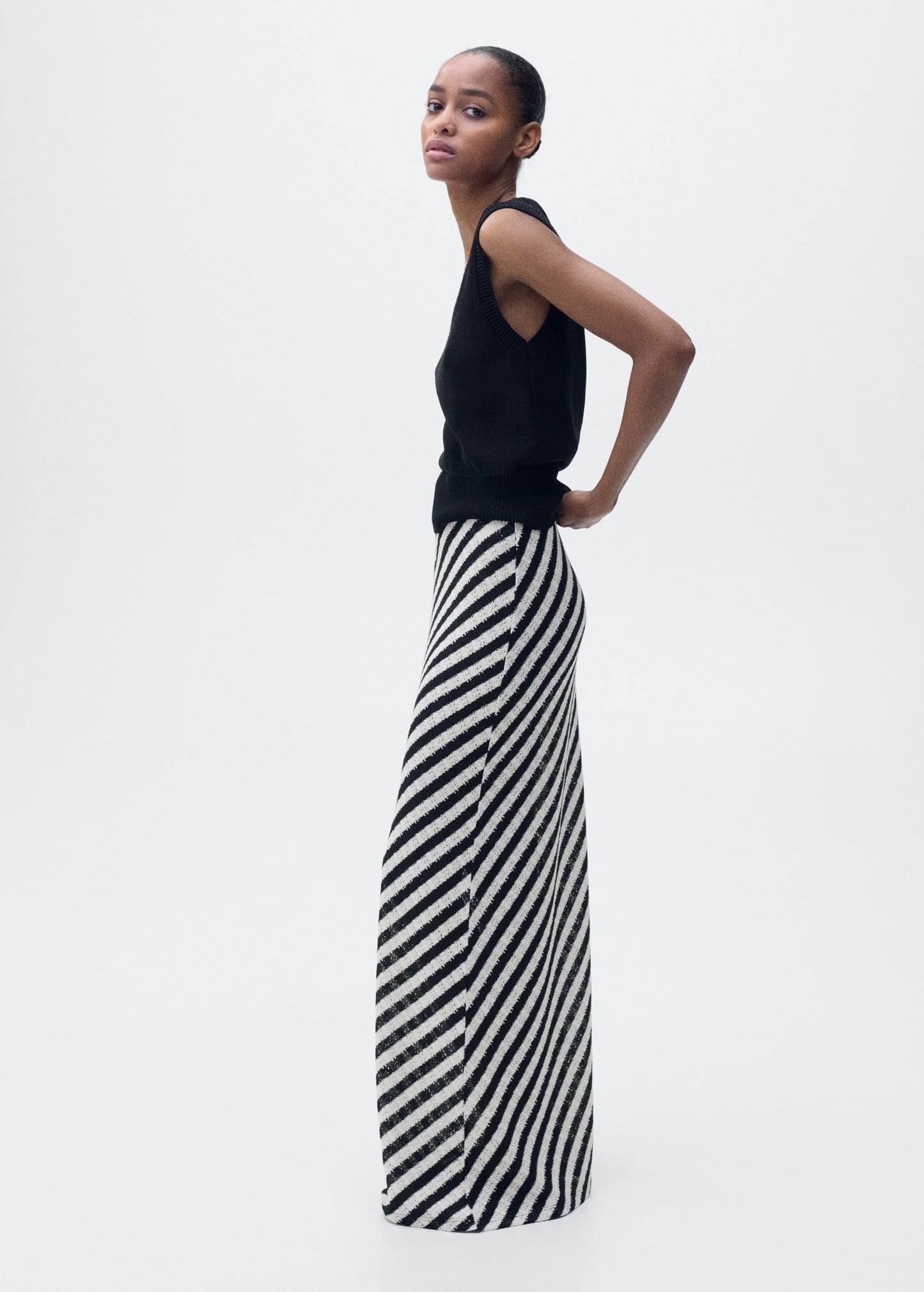 Stripped Knitted Co Ord Set