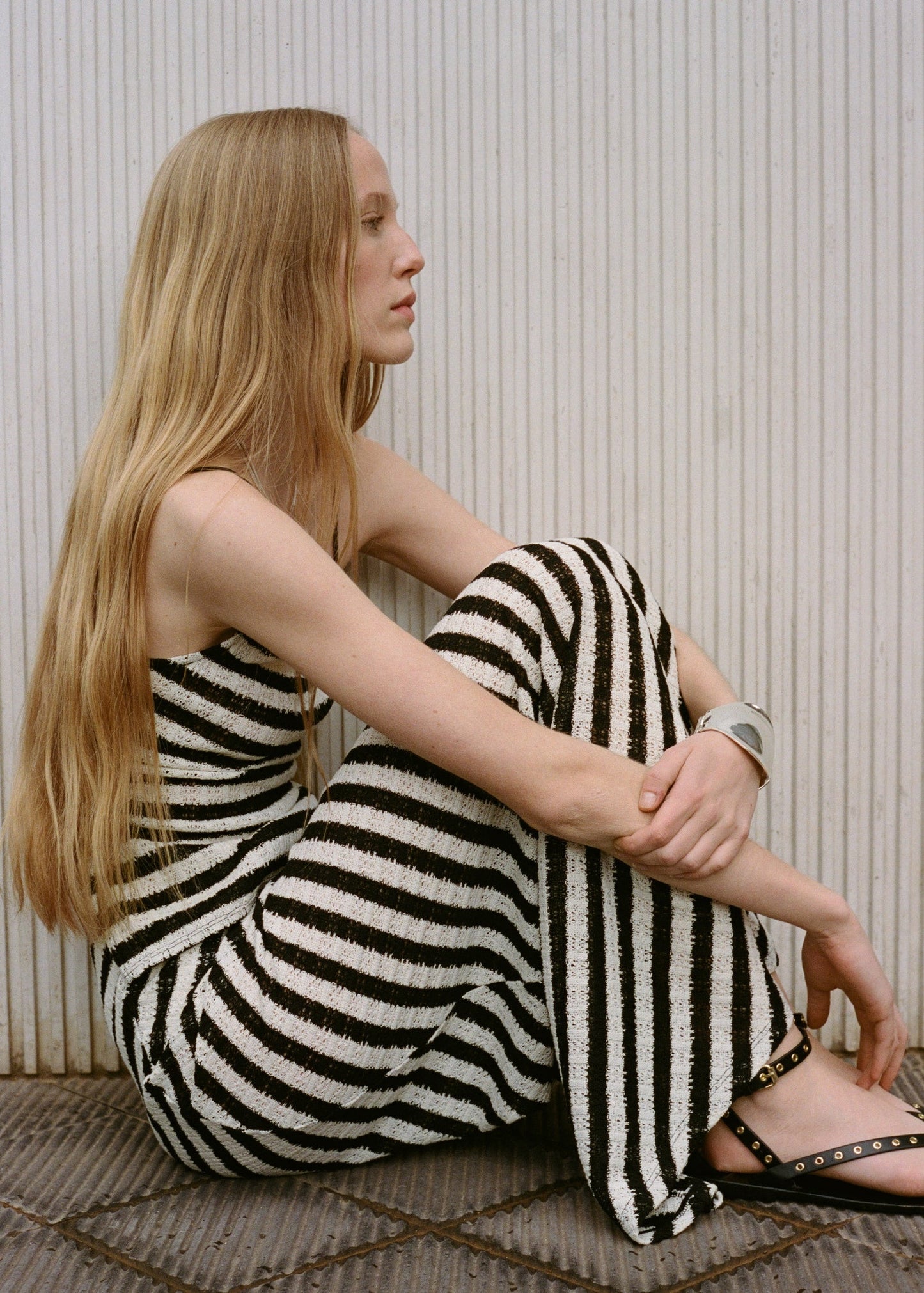 Stripped Knitted Co Ord Set