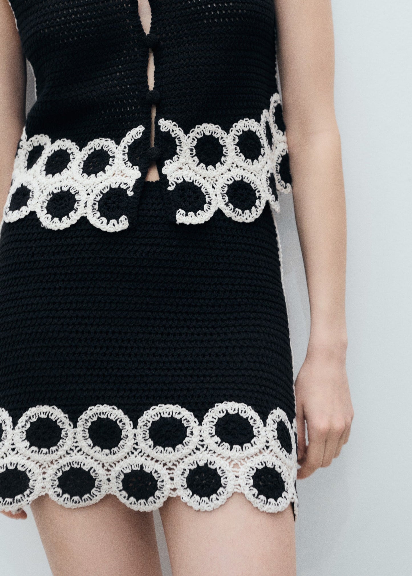 Valerie Crochet Top And Skirt Co-Ord Set