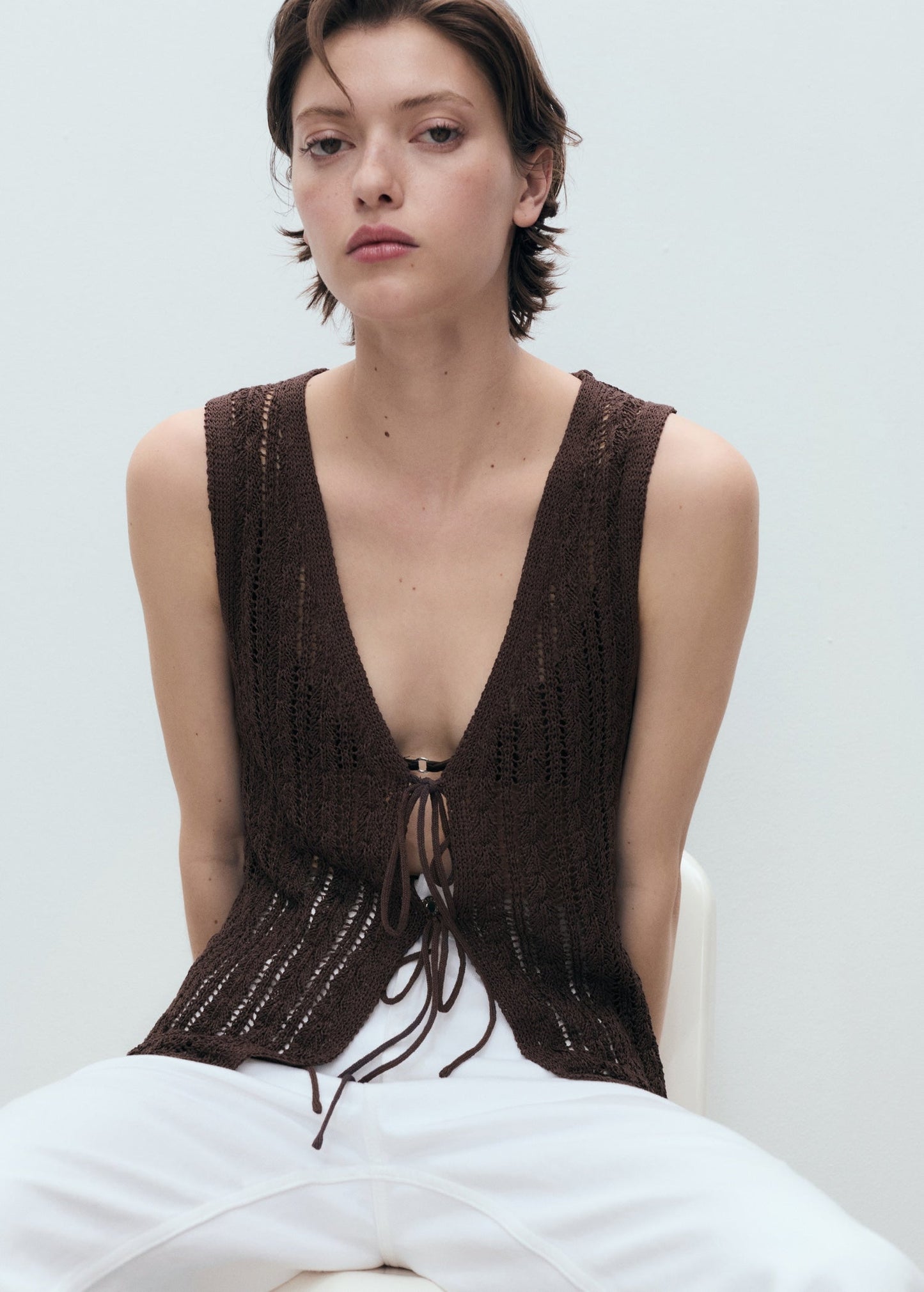 Openwork Knitted Co Ord Set