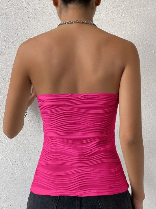 Bea Off-shoulder Top In Pink