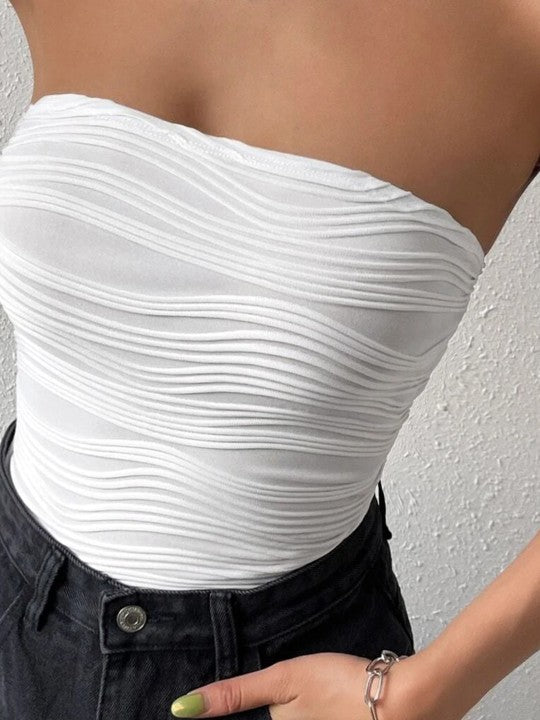 Bea Off-shoulder Top In White
