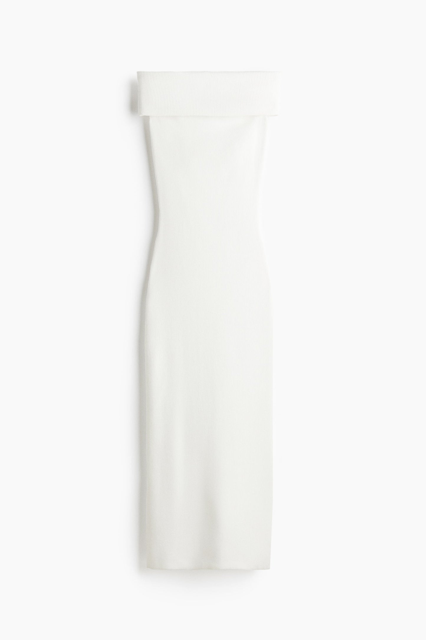 Ribbed Off-The-Shoulder Dress