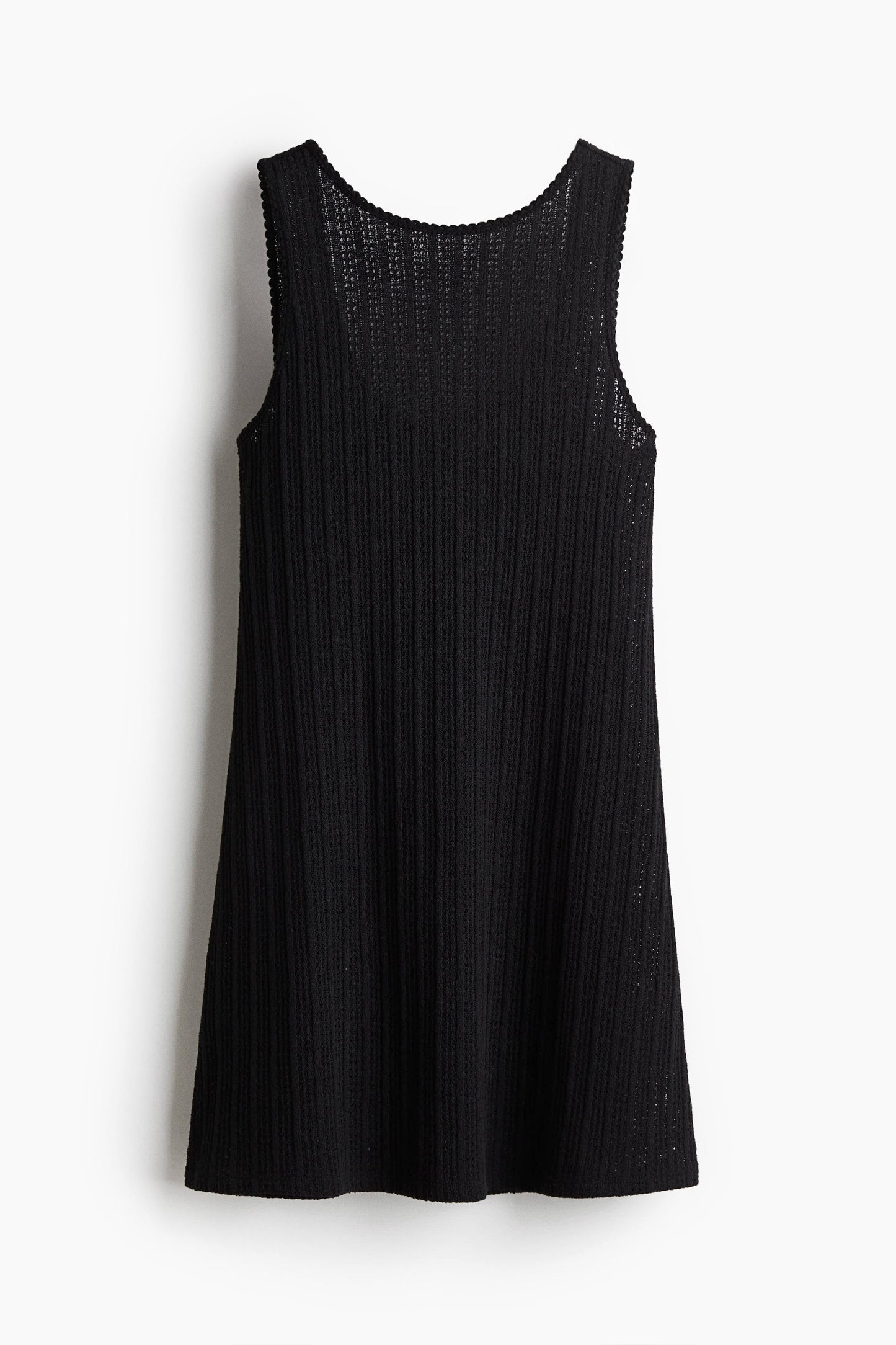 Ivey Textured Knit Dress In Black