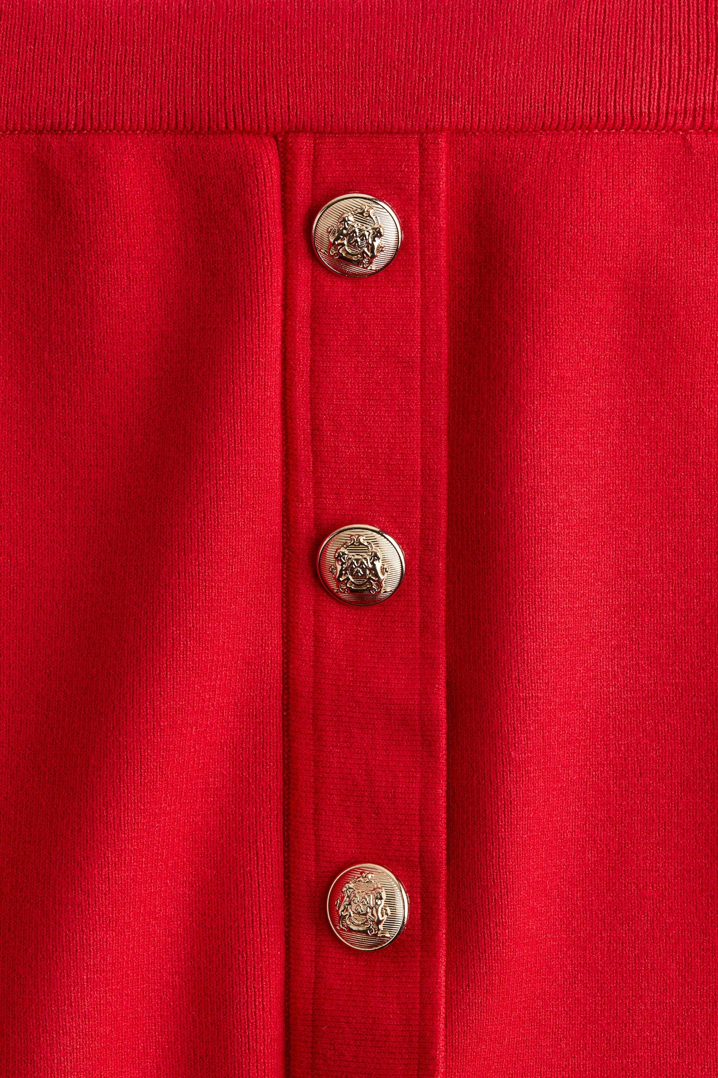 Button Detailed Top And Skirt Set