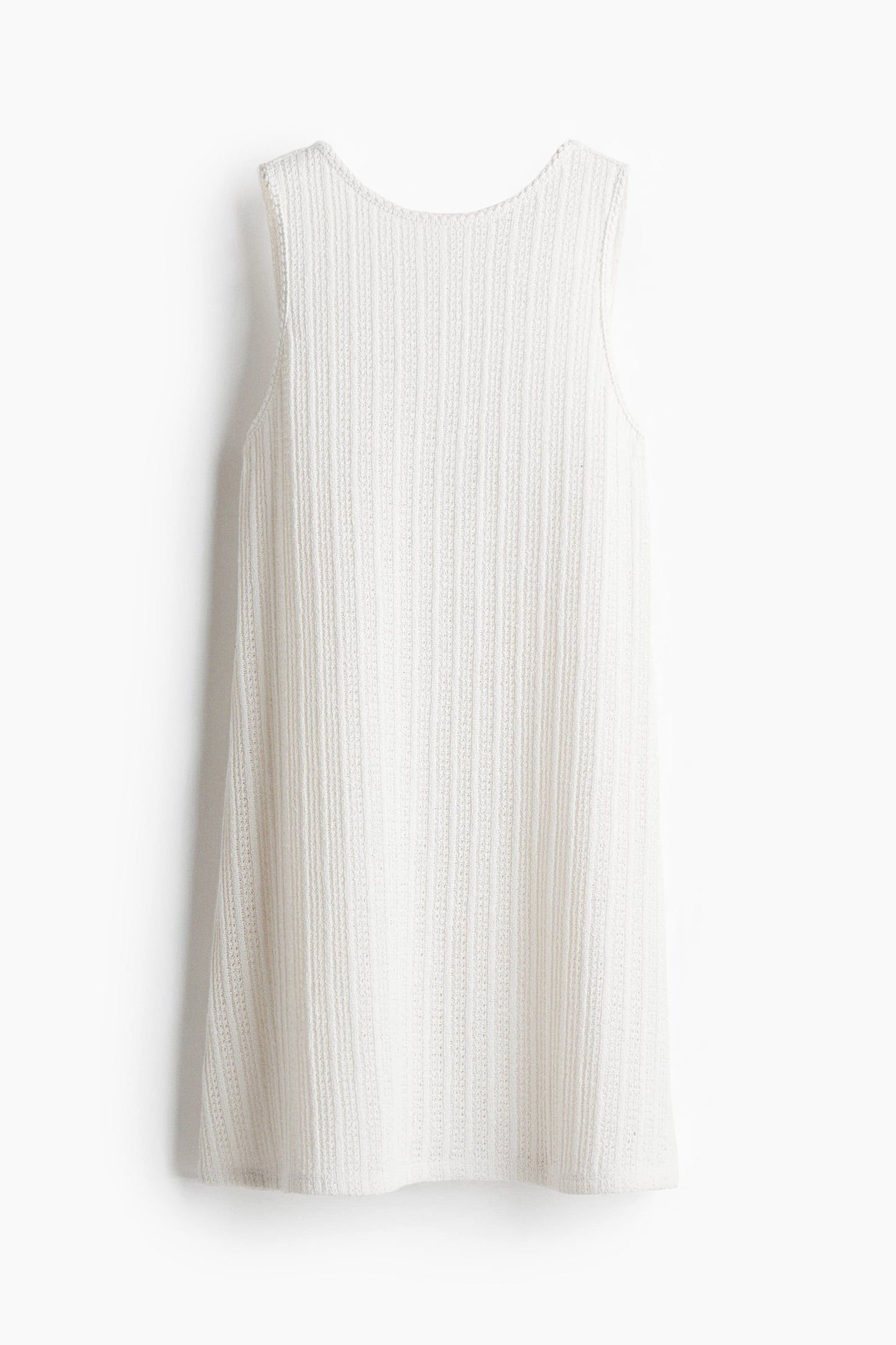 Ivey Textured Knit Dress In White