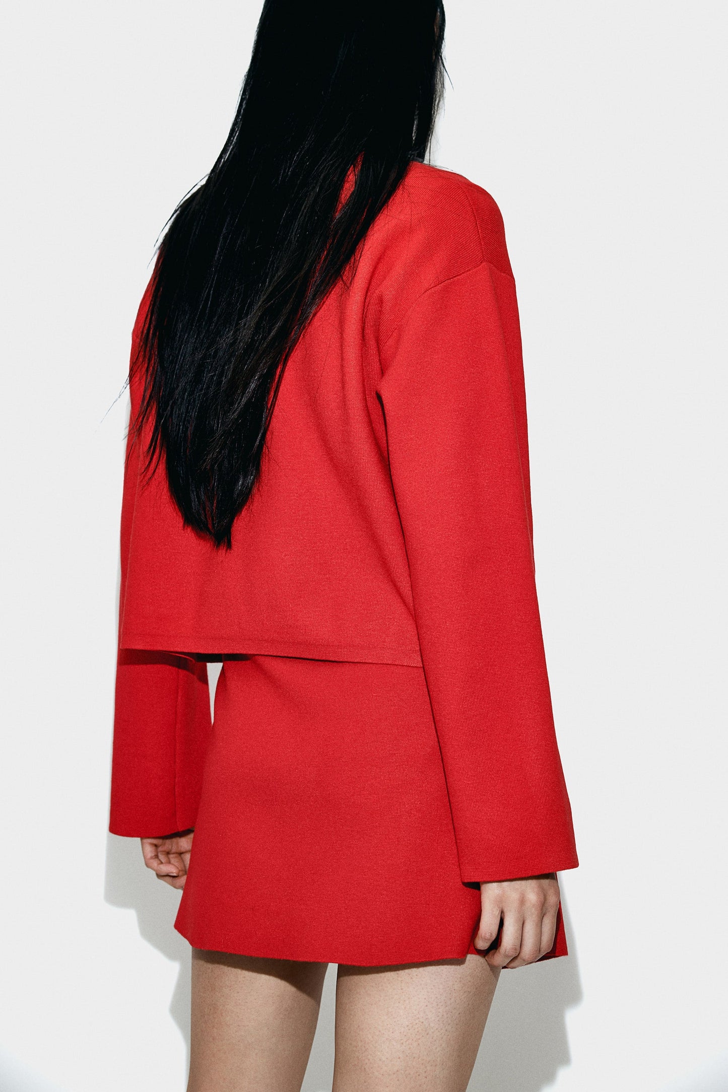 Button Detailed Top And Skirt Set