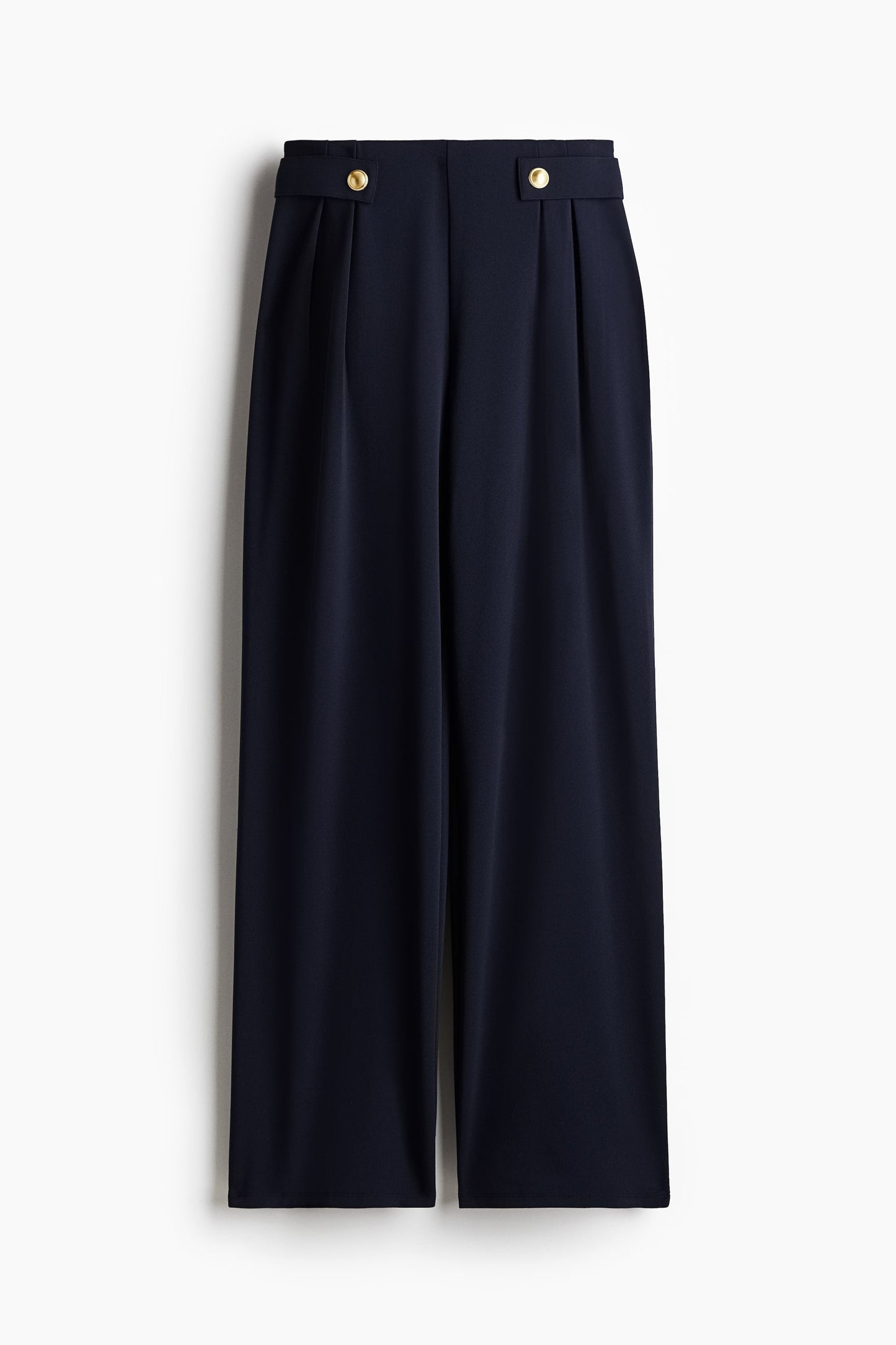 Navy Jersey Trousers