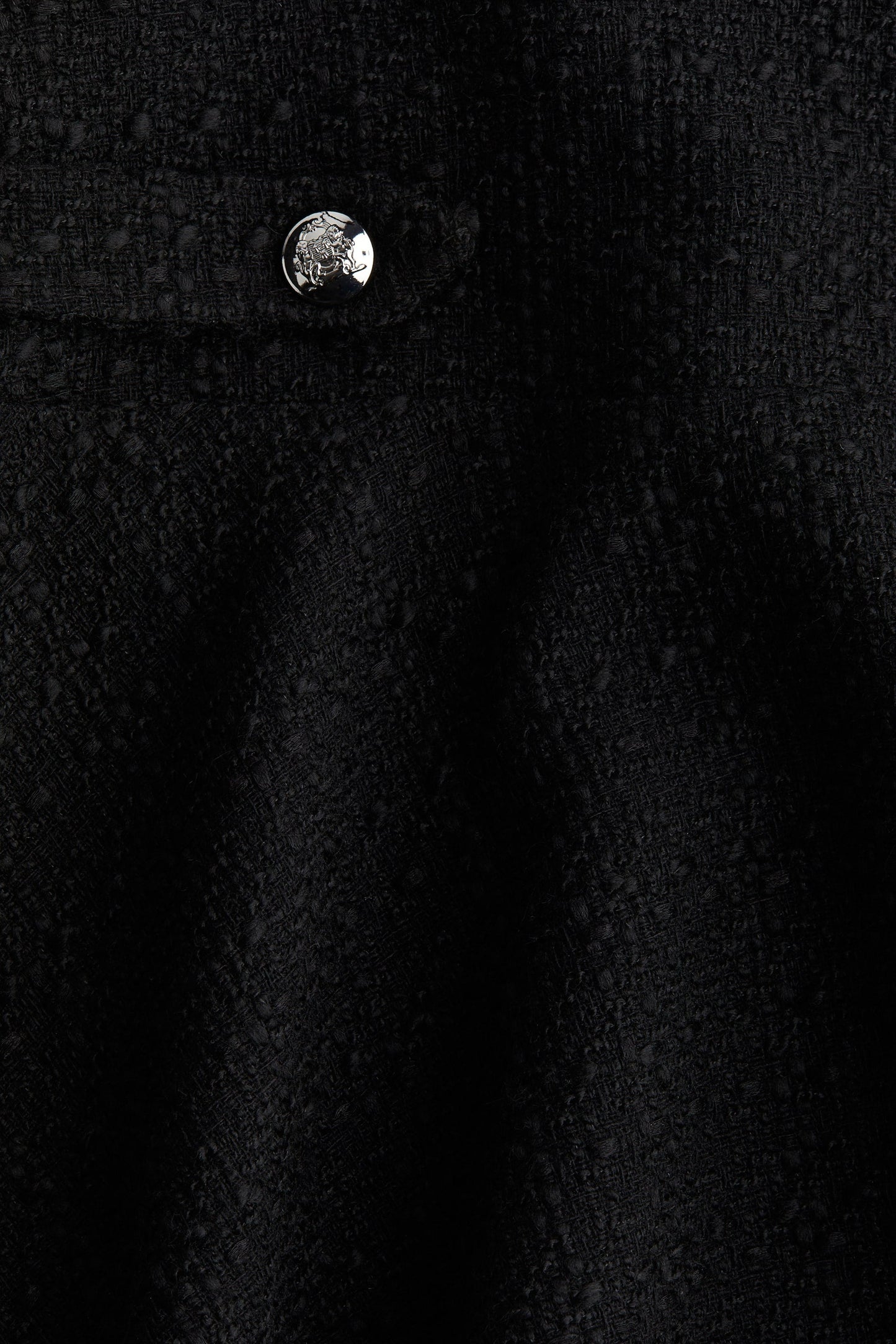 Bouclé Mini Skirt With Buttons