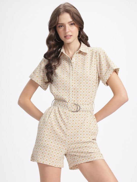 Moccasin Relaxed Fit Playsuit