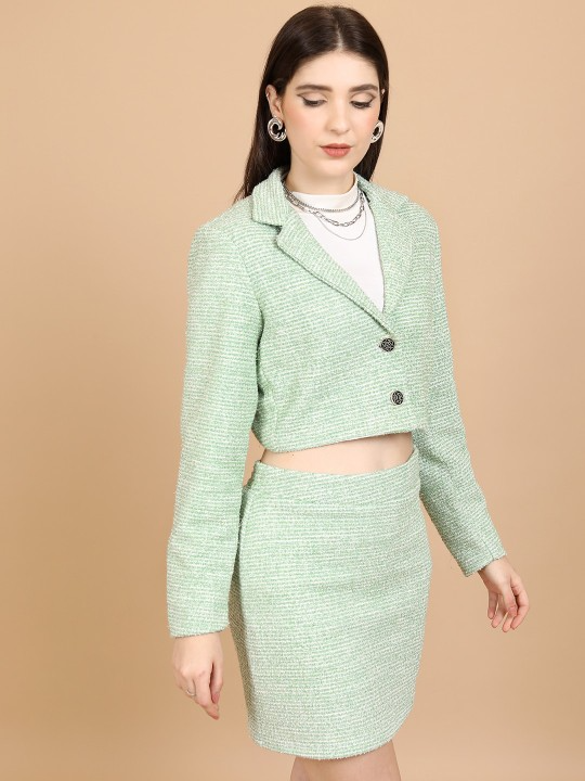 Regular Blazer And Slim Fit Skirt