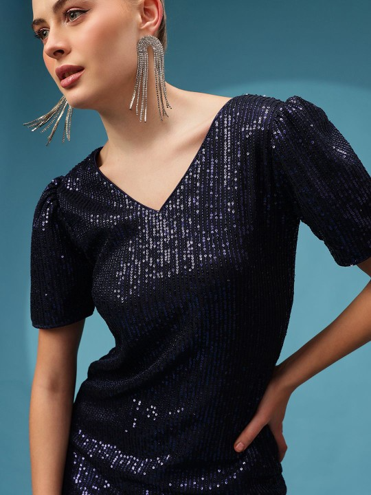 Embellished Bodycon Mini Dress
