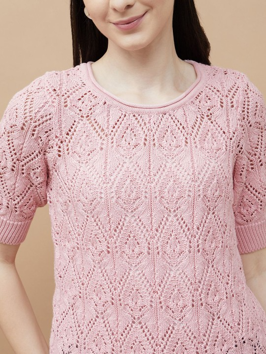 Half Sleeves Pullover Sweater