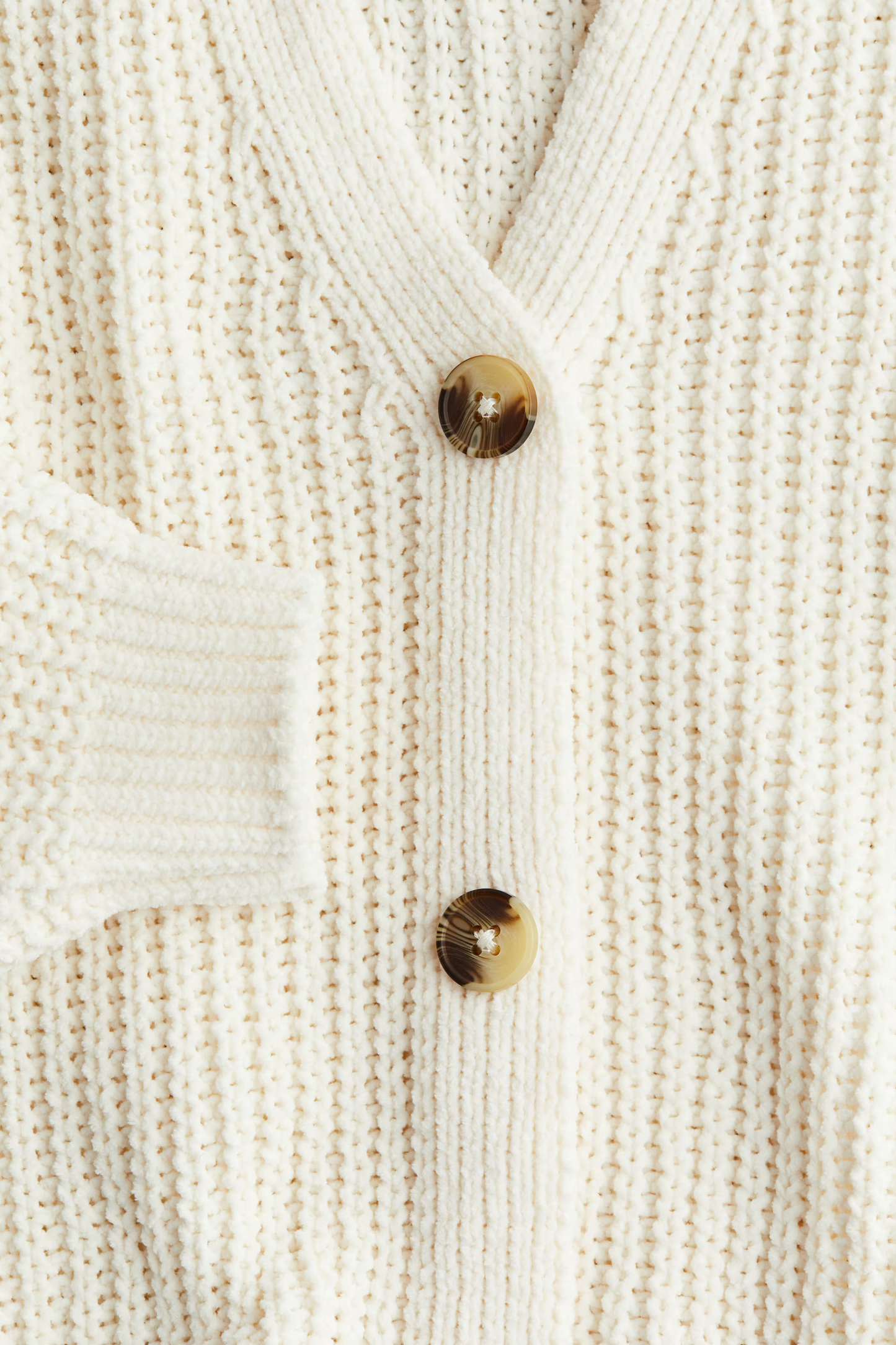 Norah White Oversized Cardigan