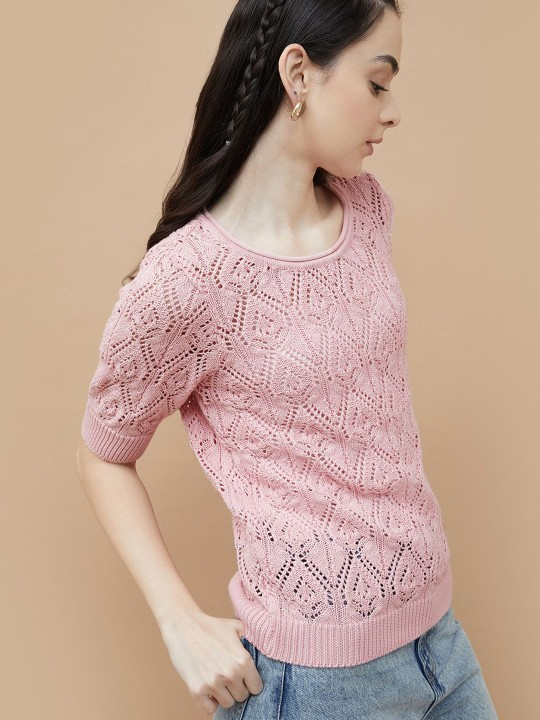 Half Sleeves Pullover Sweater