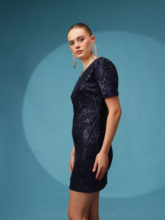 Embellished Bodycon Mini Dress
