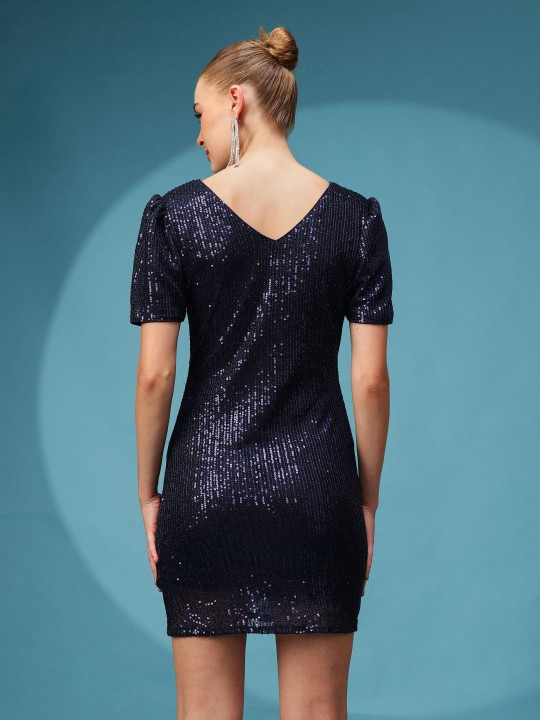 Embellished Bodycon Mini Dress