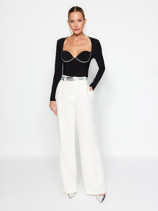 Gia Neck Fitted Crop Top