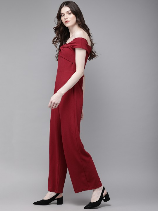 Red Basic Jumpsuit