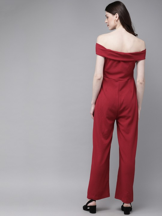 Red Basic Jumpsuit