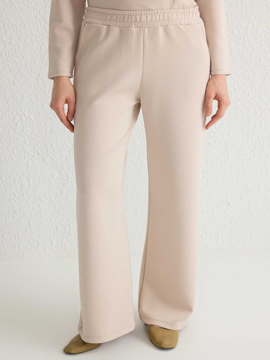 Round Neck Sweatshirt And Trouser Co-Ord Set